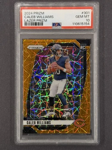 2024 Panini Prizm - Rookies Caleb Williams #301 Lazer Prizm (RC) PSA 10