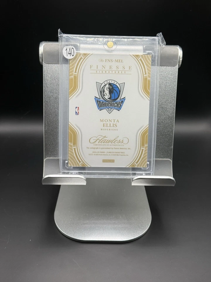 2024-25 FLAWLESS MONTA ELLIS FINESSE AUTO /25 MAVERICKS RARE!! - Image 2 of 2