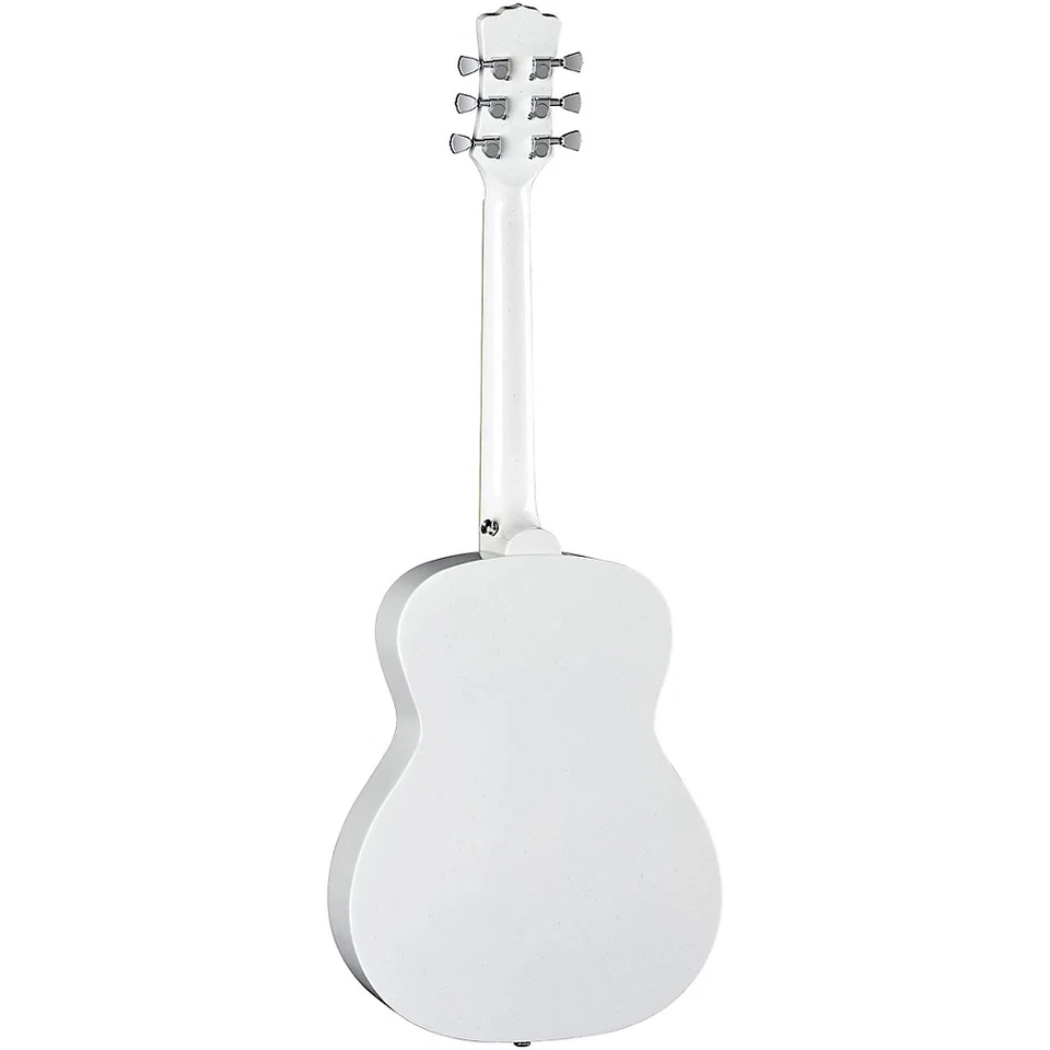 Guitarra Acústica Luna Aurora Borealis Tamaño 3/4 Blanco Brillante Foto 2 de 4