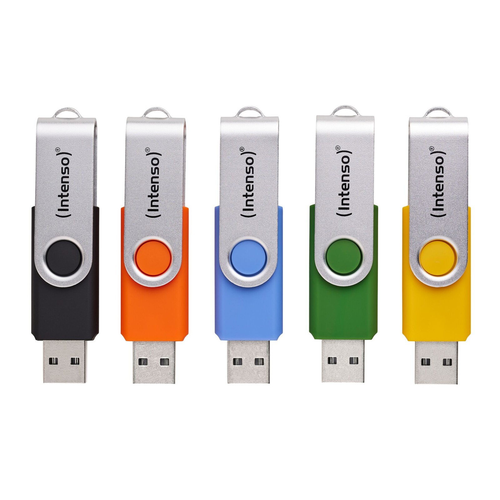 Clé USB 64 Go Intenso Office Line 5x USB 3.2 Multicolore