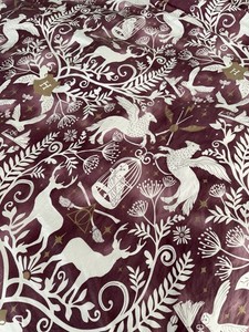 Pottery Barn Teen Harry Potter Magical Patronus Damask King Duvet Cover Burgundy