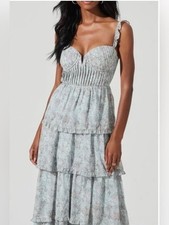 NWT Astr the Label Tiered Floral Maxi Dress with Ruffle Detail, Small