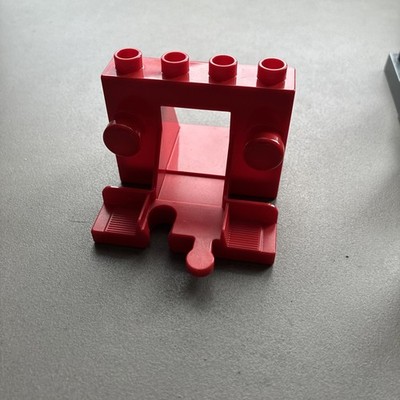 Lego Duplo Eisenbahn - Prellbock rot ( ohne Schiene)