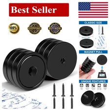 Neodymium Cup Magnets 110lb Waterproof Strong Wall Mount Magnets Pack of 6