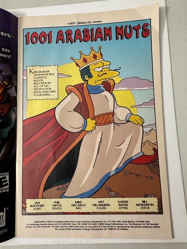 SIMPSONS Comics #126 Bongo Comics AUTO by PHIL ORTIZ - 2006! - Picture 4 of 7