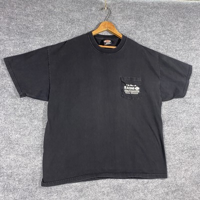 VINTAGE 90s Harley Davidson T Shirt Mens Size XL Pocket Racine