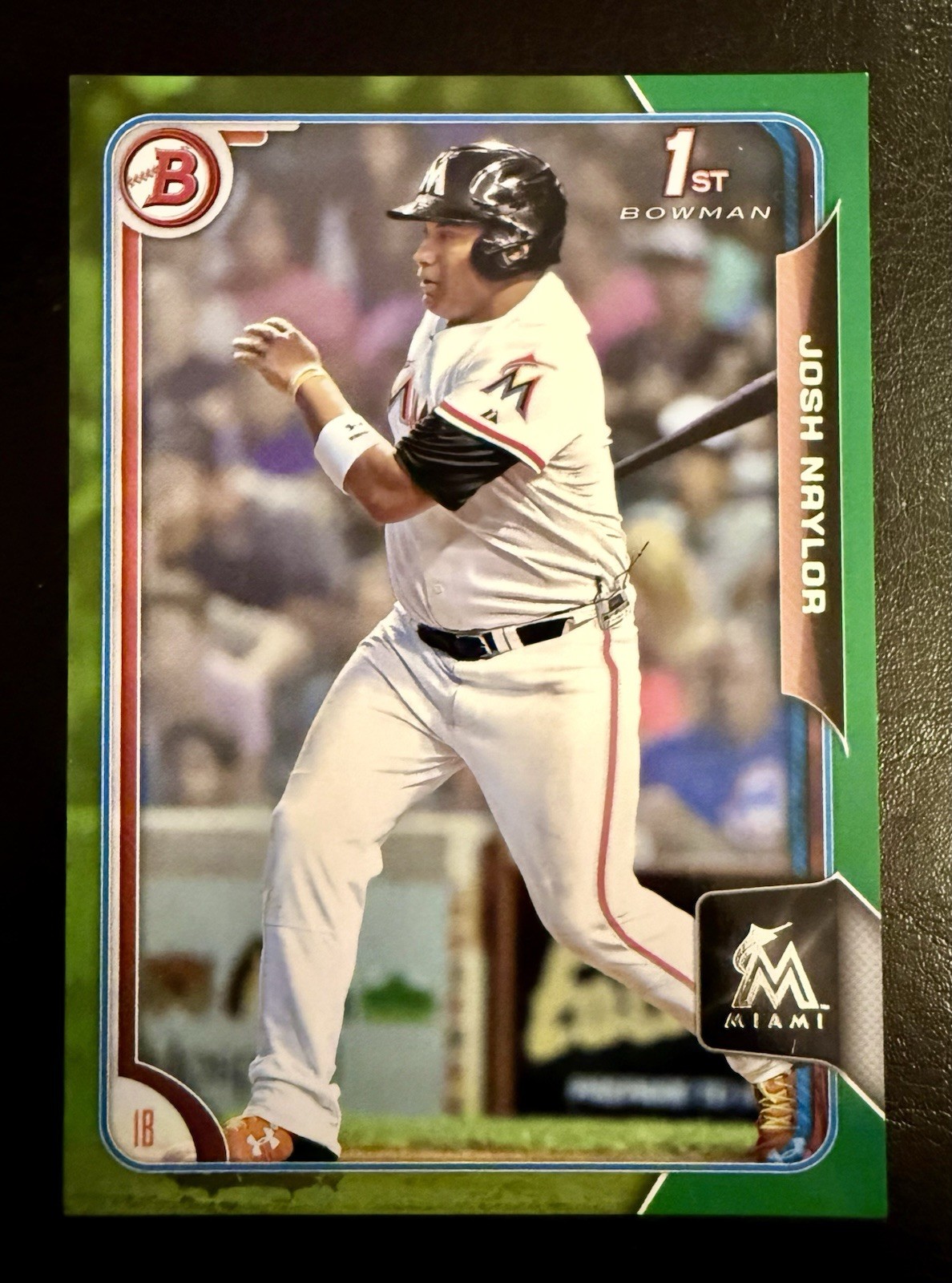2015 1st Bowman Draft Green #D /99 Josh Naylor #69 Marlins Color Match Prospects