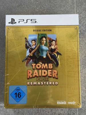 Tomb Raider 1-3 Remastered Lara Croft Deluxe Edition Sony PlayStation 5 Pro PS5