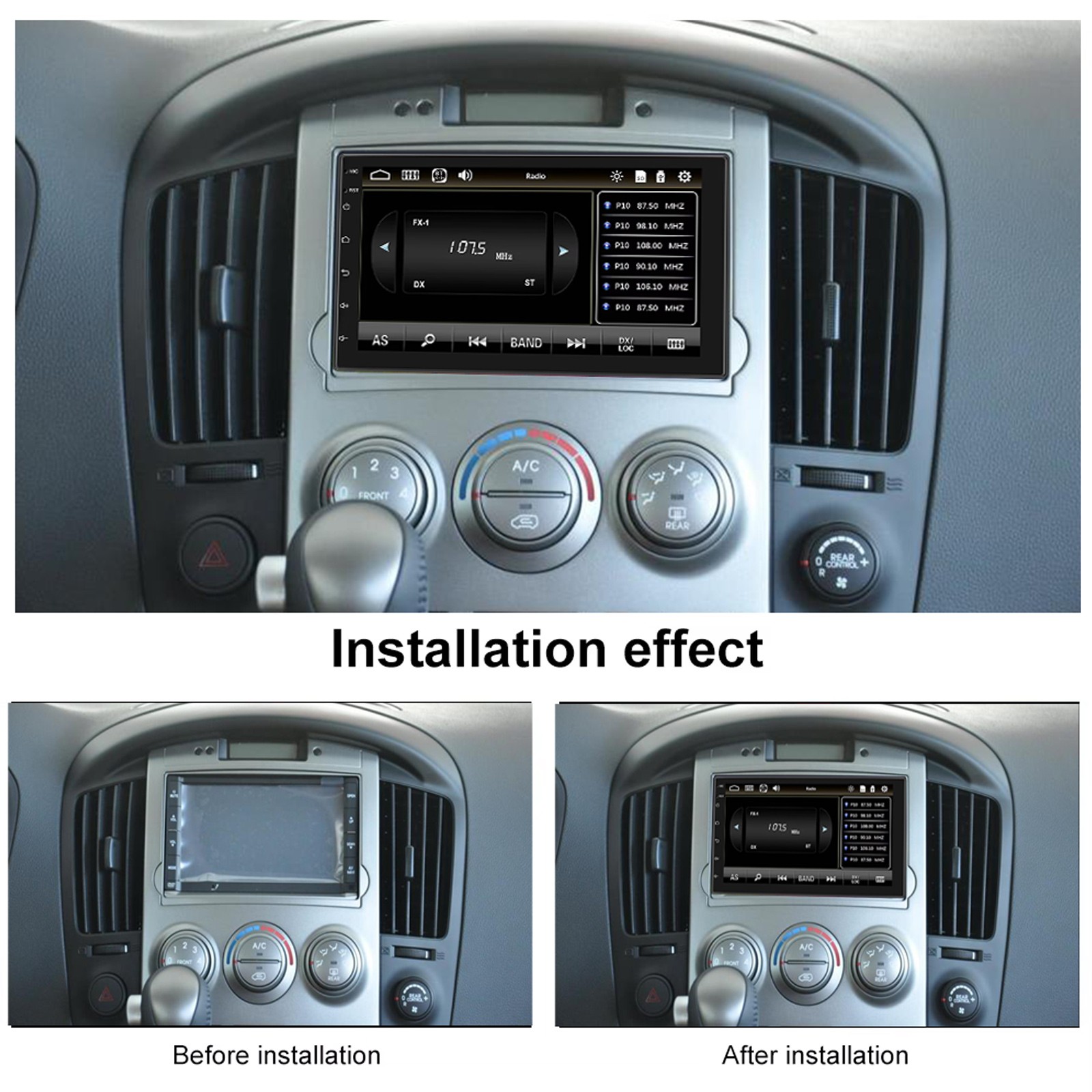 7" Double Din Car Stereo Apple/Android Auto MP5 Player Radio Bluetooth USB BT FM