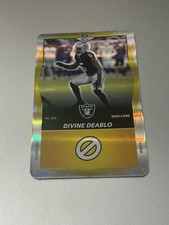 2025 Uno Elite Core Yellow Foil - DIVINE DEABLO #045 Las Vegas Raiders Football
