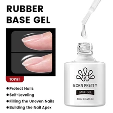 10Ml Base Gel Top Coat Rubber Gel Reinforcement Gel for Nails Tools Soak off UV 