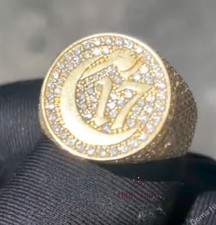 Fully Iced Out Custom Chapter17 Real Moissanite C17 ICP Hip Hop Ring 925 Silver