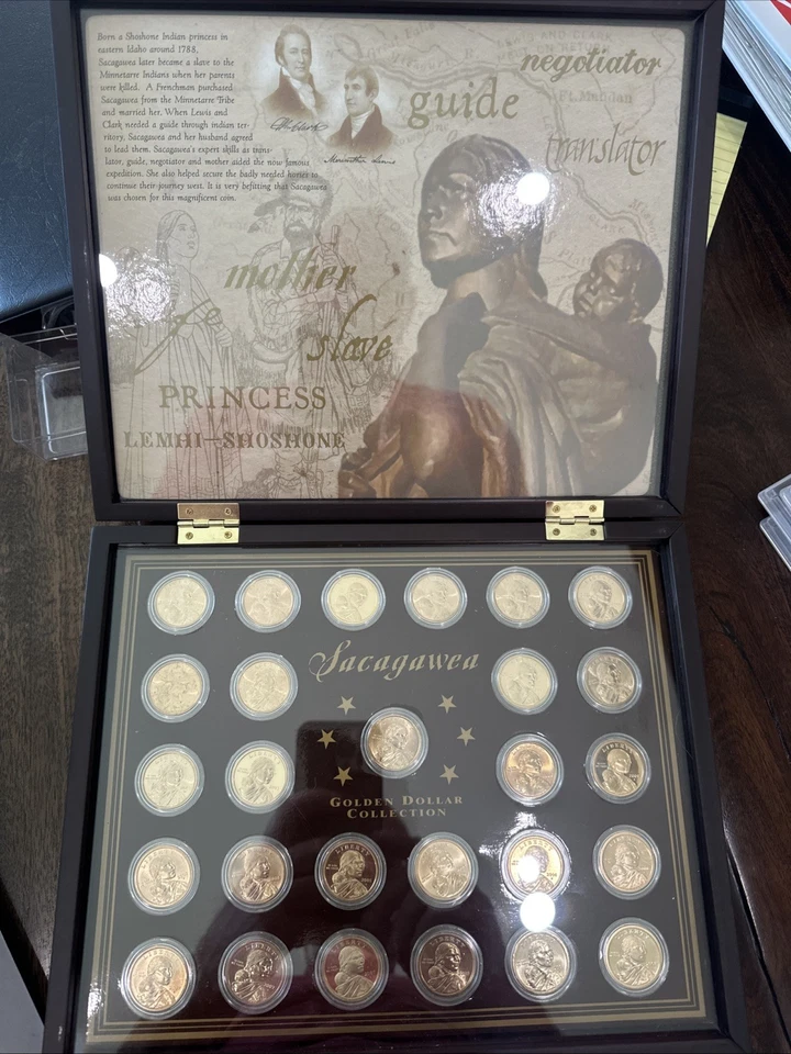 US Sacagawea Commemorative Set With Display Case 200-2008 27 Coins - Image 2 of 4