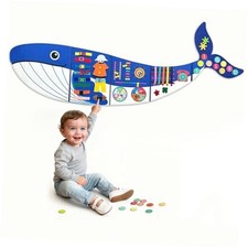 Whale Montessori Busy Board Toddler Busy Board, Activities Kids Edition