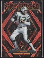 2022 Panini Phoenix #FF-4 Joe Namath Fire Forged Orange #/99