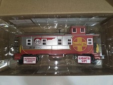 O Gauge Off-set Cupola Caboose - Santa Fe Warbonnet - Never Ran