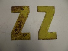 Vintage Metal 7.5 Tall Marquee Letter Z buying one 
