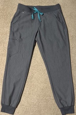 FIGS Technical Collection Scrub Pants Women's M Zamora Jogger Style Graphite
