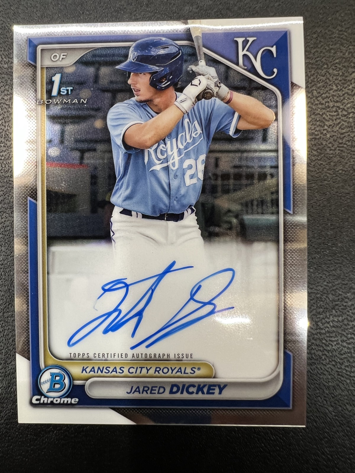 2024 Bowman #CPA-JDI Jared Dickey Chrome Prospect Autographs