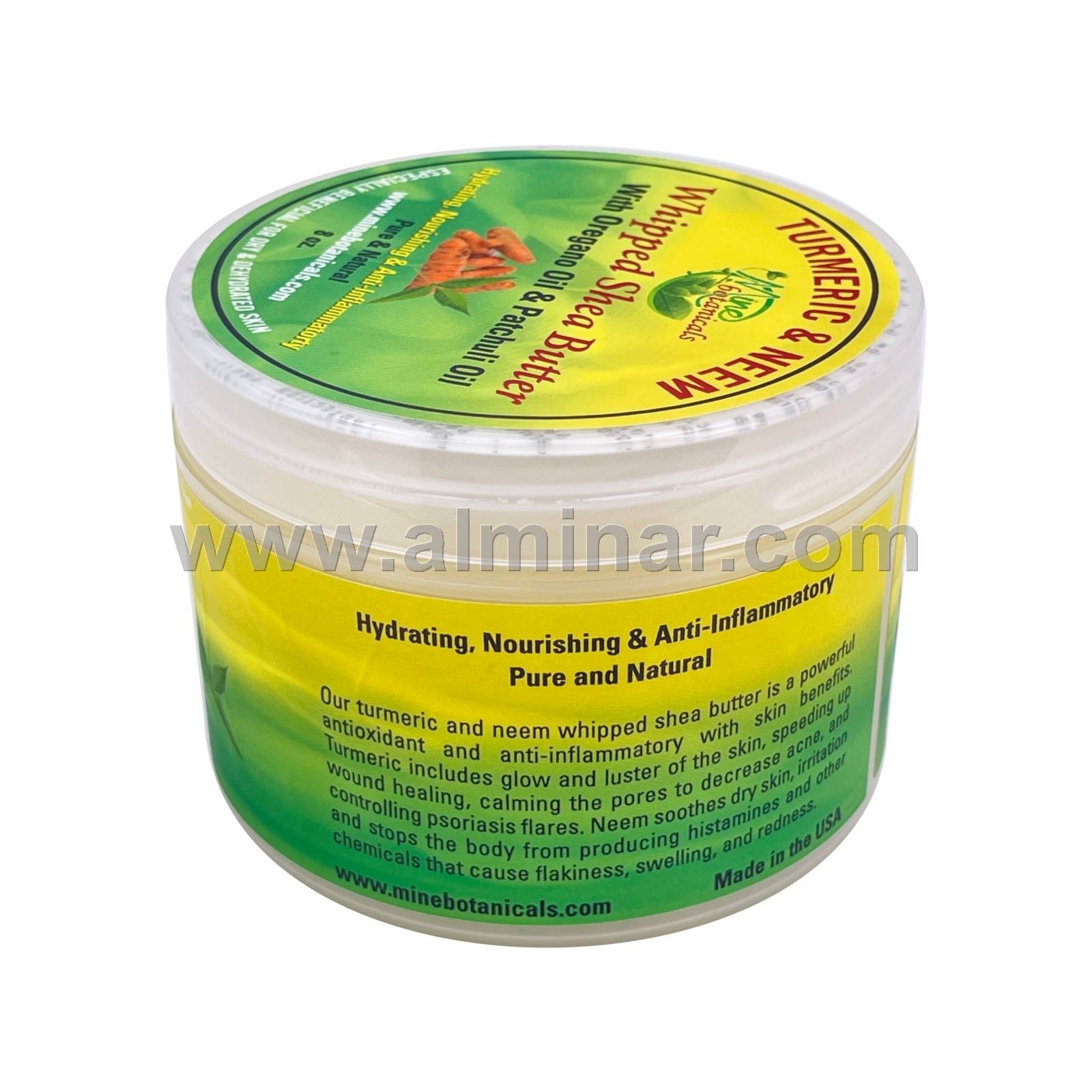 Turmeric & Neem Whipped Shea Butter 8oz by Mine Botanicals