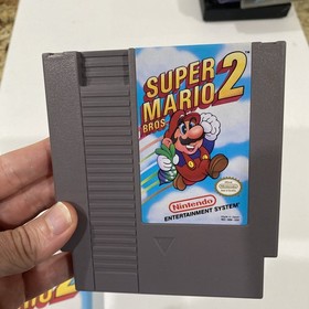 Super Mario Bros 2 Nintendo NES Game Complete with Box and Manual plus foam