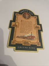 Abbot Ale Greene King Beer Mat Coaster  Breweriana Collectable