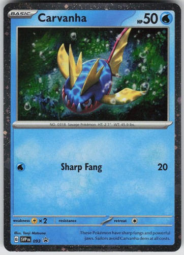 Carvanha 093 Pokemon SV: Scarlet & Violet Promo Cards Holofoil