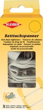 3 KLEIBER Betttuchspanner, bis 1,40 m verstellbar, weiß