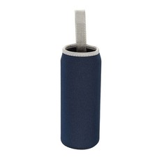 2 x Water Bottle Sleeve 500ml Neoprene Carrier Glass Bottle Sleeve Navy Blue