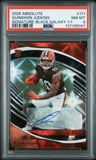 2025 Panini Absolute Quinshon Judkins RC Auto #171 Black Galaxy 1/1 PSA 8 📈