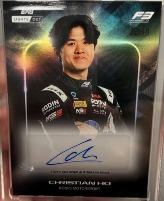 Christian Ho /10 Autograph Black 2026 Topps Lights Out F1