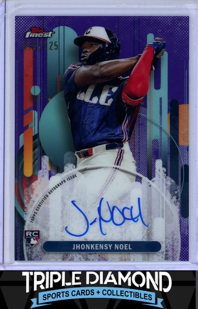 2025 Topps Finest Jhonkensy Noel Rookie Auto Purple Refractor #019/125 V845
