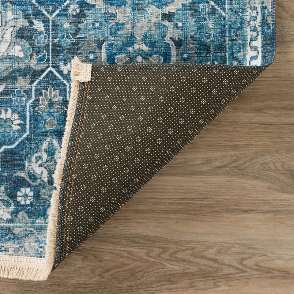 Alfombrilla de puerta floral azul Dalyn 2x3 MB4 - abril 1' 8" x 2' 6" Foto 2 de 2