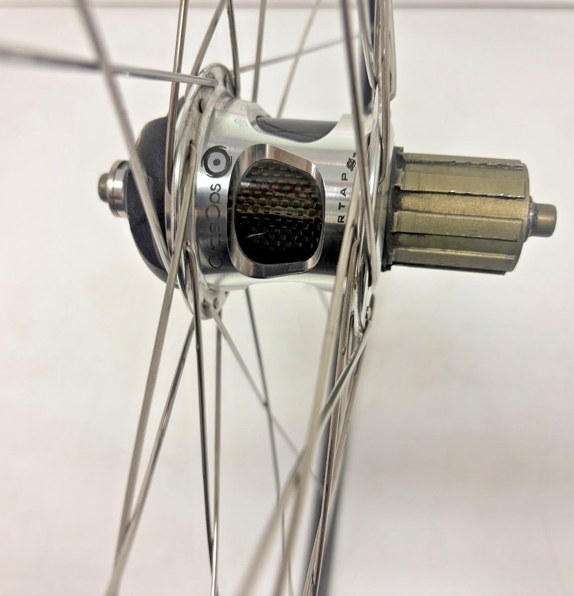 Black Aluminum 32-Spoke 700C Rear Wheel CycleOps Powertap Hub