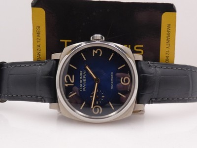PANERAI RADIOMIR 45mm TITAN PAM01078 BLUE DIAL BOX&PAPERS TOP ZUSTAND '2020