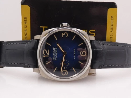 PANERAI RADIOMIR 45mm TITANIUM PAM01078 BLUE DIAL BOX&PAPERS TOP CONDITION '2020