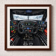Ford GT (LM GTE)interior poster wall art picture print LE MANS