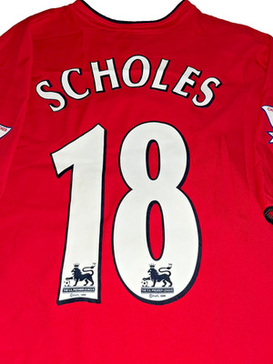 Nike Manchester United 2022 Vodafone Football Soccer Home SCHOLES