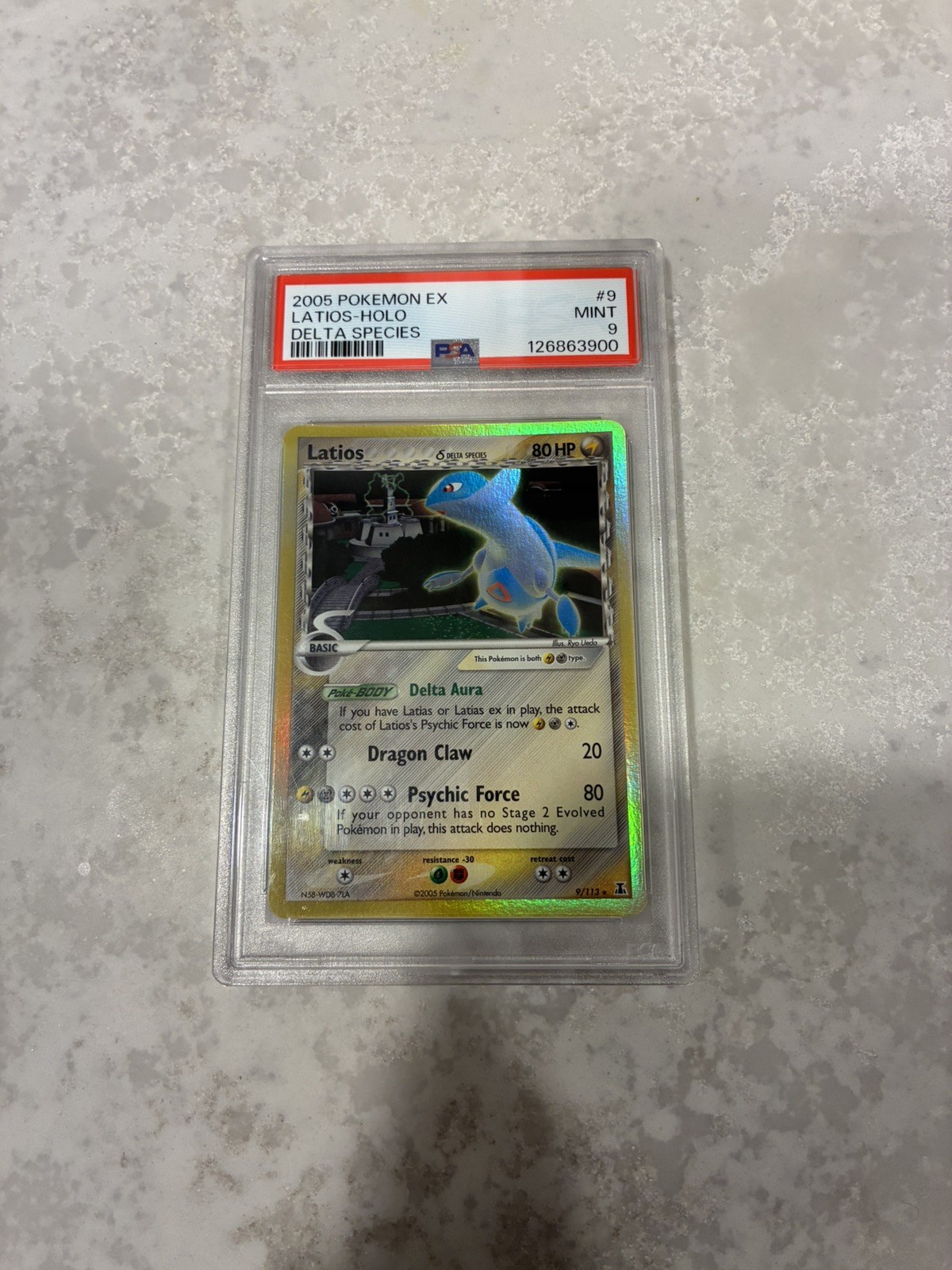 Pokemon Latios Holo EX Delta Species 9/113 PSA 9 Mint