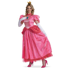 Women's Elevated Super Mario BrosT Princess Peach Costume - Morris Costumes