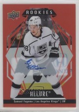 2022-23 Upper Deck Allure Rookies Red Rainbow Auto Samuel Fagemo #126 Auto 12x3