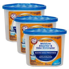 Arm  Hammer Clean Burst Moisture Absorber and 14 Ounce Pack of 3 , White