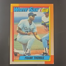 1990-91 Topps Frank Thomas #153 Chicago White Sox Rookie Base Set MLB Vintage