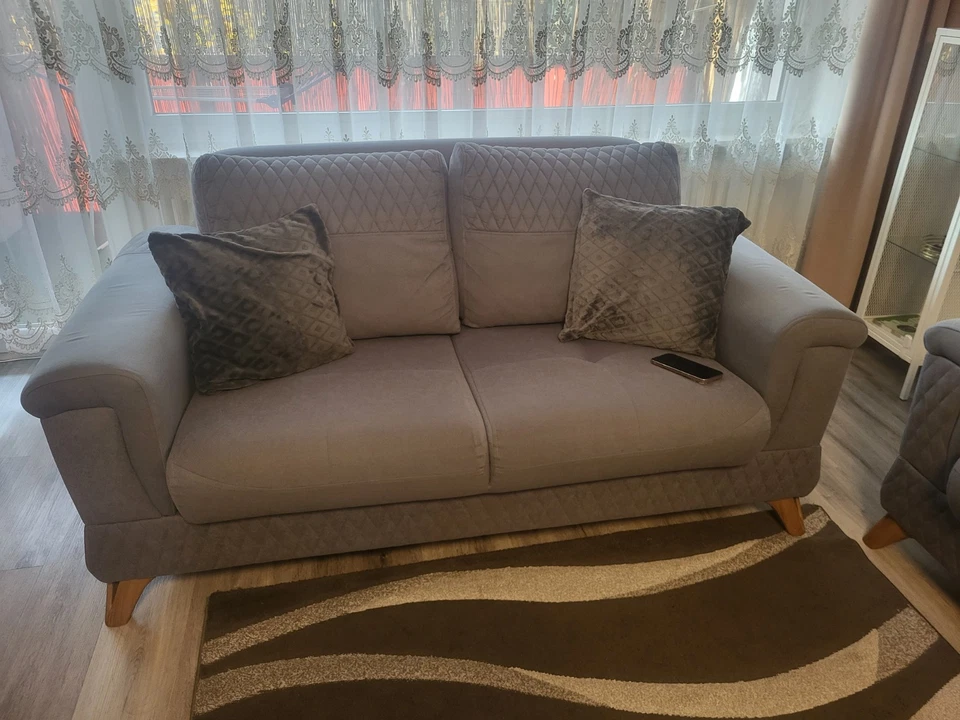 Sofa 3-2-1 mit Schlaffunktion & Couchtisch - Bild 3 von 4