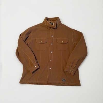 Dri-Duck DDX Flex Soft Shell Snap-Up Fleece Jacket Shirt Shacket Brown Mens XXXL