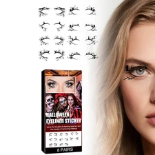 8 Pairs Facial Stickers Face Decorations Tattoo Stickers Makeup Tool Accessory