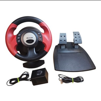 Microsoft SideWinder Force Feedback Wheel & Pedals - Untested (Part X08-59087)
