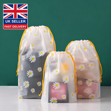 Transparent Drawstring Bags Travel Cosmetic Storage Waterproof Pouch