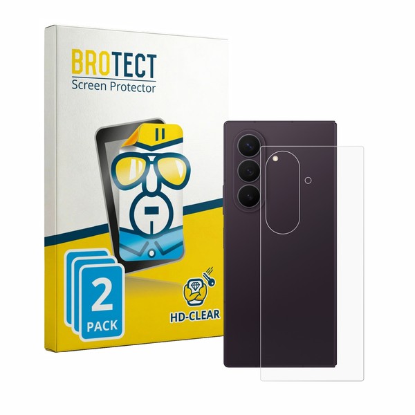 2X Samsung Galaxy Z Fold 8 Ultra (RüCkseite) Displayschutzfolie Transparent-image