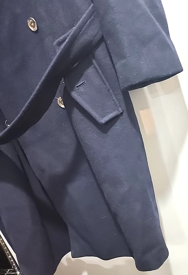 Abrigo de Lana Michael Kors Doble Pecho Invierno Azul Dorado talla XXXL 3XL Foto 3 de 4